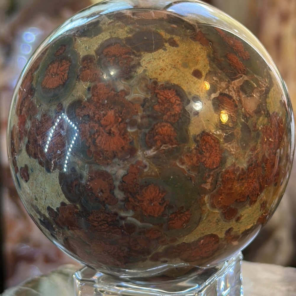 Sakura Jasper Crystal Sphere!